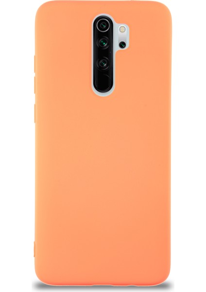 Caseworld Xiaomi Redmi Note 8 Pro Kapak Içi Kadife Lansman Silikon Kılıf - Turuncu