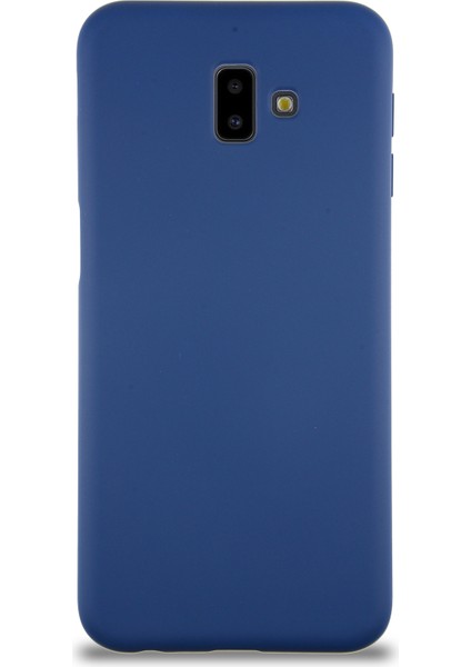 Caseworld Samsung Galaxy J6 Plus Kapak Içi Kadife Lansman Silikon Kılıf - Lacivert