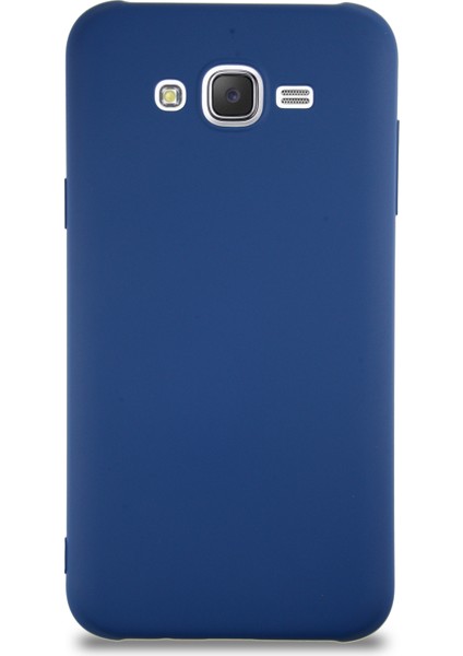 Caseworld Samsung Galaxy J7 Core Kapak Içi Kadife Lansman Silikon Kılıf - Lacivert
