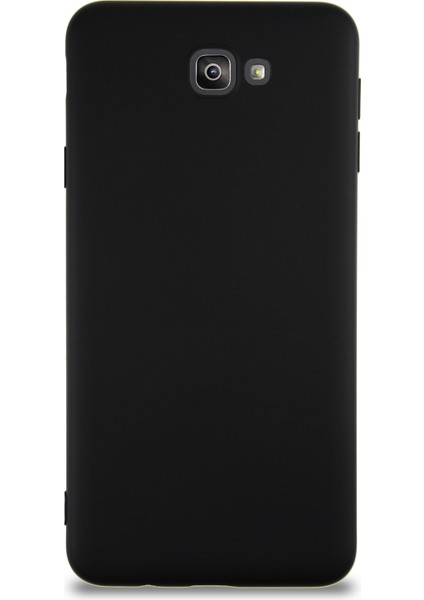 Caseworld Samsung Galaxy J7 Prime Kapak Içi Kadife Lansman Silikon Kılıf - Siyah