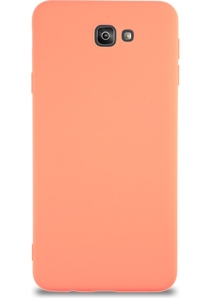 Caseworld Samsung Galaxy J7 Prime 2 Kapak Içi Kadife Lansman Silikon Kılıf - Turuncu