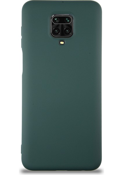 Caseworld Xiaomi Redmi Note 9s Kapak Içi Kadife Lansman Silikon Kılıf - Yeşil