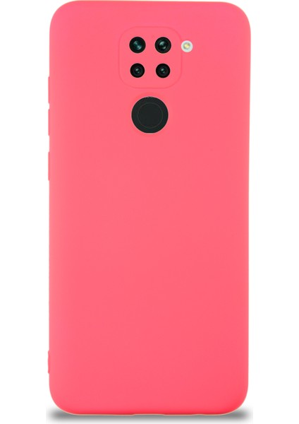 Caseworld Xiaomi Redmi Note 9 Kapak Içi Kadife Kamera Korumalı Lansman Silikon Kılıf - Neon Pembe