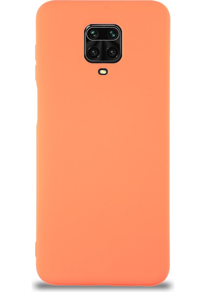 Caseworld Xiaomi Redmi Note 9s Kapak Içi Kadife Lansman Silikon Kılıf - Turuncu
