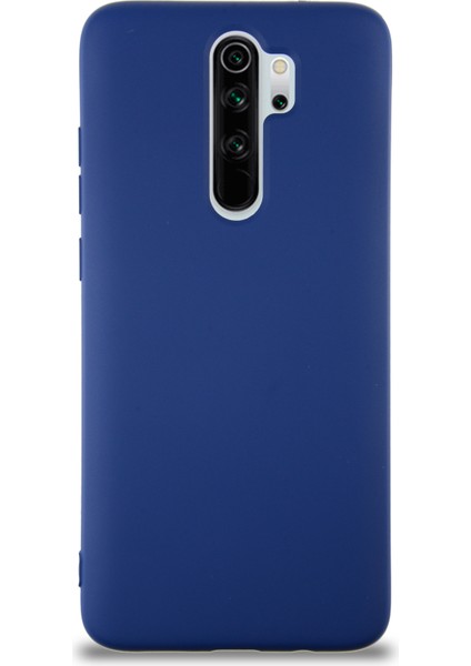 Caseworld Xiaomi Redmi Note 8 Pro Kapak Içi Kadife Lansman Silikon Kılıf - Lacivert