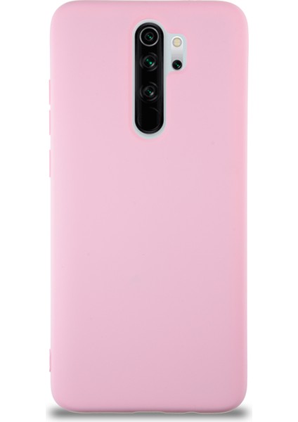 Caseworld Xiaomi Redmi Note 8 Pro Kapak Içi Kadife Lansman Silikon Kılıf - Pembe