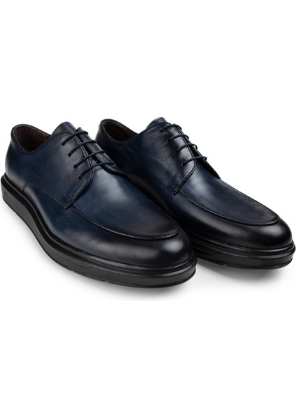 Deri Mavi Günlük Comfort Erkek Ayakkabı fiyatları