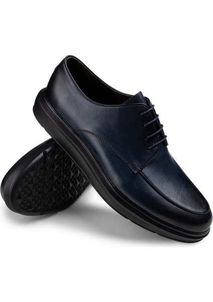 Deri Mavi Günlük Comfort Erkek Ayakkabı modelleri