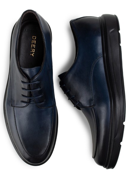 Deri Mavi Günlük Comfort Erkek Ayakkabı fırsatları