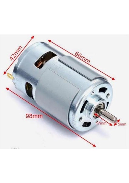 Rs 775 Dc Motor Rulmanlı 12-36 Volt 12000 Rpm Şarjlı Matkap – Cnc Motoru