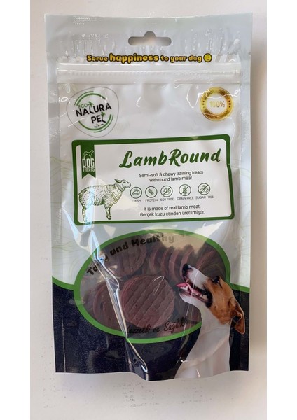 Eco Natura Pet Lamb Round Yumuşak Kuzu Etli Yuvarlak Köpek Ödülü 100 gr