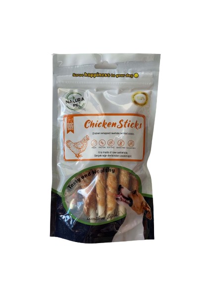 Eco Natura Pet Chicken Stick Tavuk Sargılı Köpek Ödülü 90GR