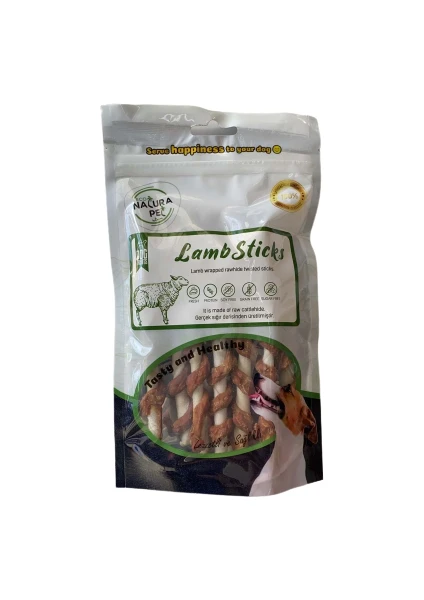 Natura Pet Eco Natura Pet Lamb Stick Kuzu Sargılı Stick Kemik Ödülü 100GR