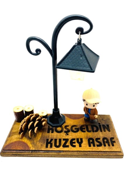ışıklı el yapımı kişiye özel isimli bebek bilbo set