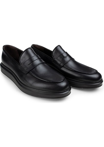 Deri Siyah Comfort Erkek Loafer