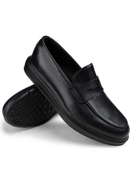 Deri Siyah Comfort Erkek Loafer