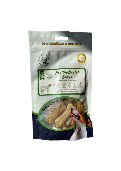 Eco Natura Pet Healty Dental Bones Natural Press Kemik 5cm 12*li 90GR