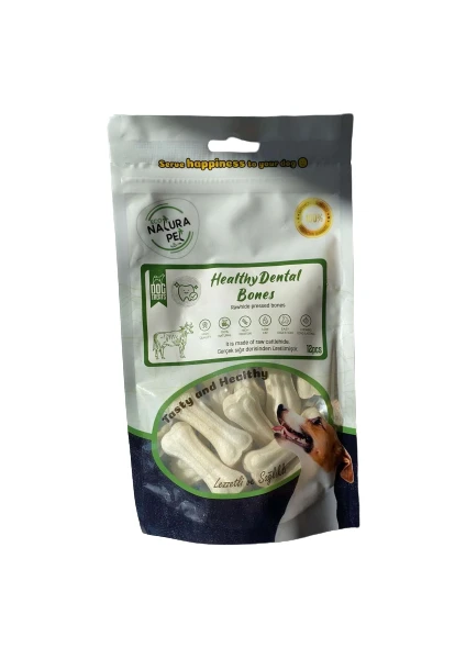 Natura Pet Eco Natura Pet Healty Dental Bones Beyaz Pres Kemik 5cm 12*li 90GR