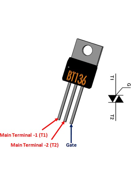 BT136-600 Triyak 4A 600V