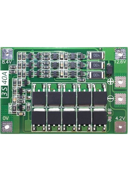 3s 40A 12.6V Bms Koruma Kartı Lityum Batarya 18650 26650 Li-Ion Lipo Protection Module