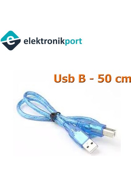 Yazıcı Kablosu 50 cm - Arduino Uyumlu USB B Erkek USB Erkek