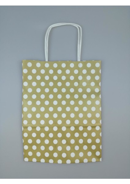 Kraft Kağıt Çanta Gold Puanlı 18CM x 24CM - 1 Adet