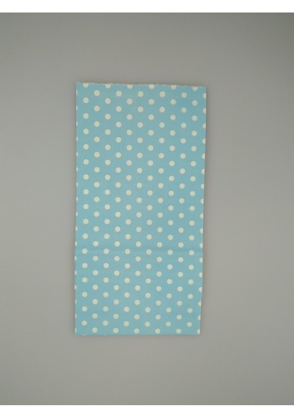 Kese Kağıdı Mavi Puanlı 10X18CM 1ADET