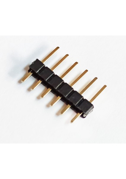 1x6 Header Erkek 10 Adet Siyah 2,54MM 180 Derece Black