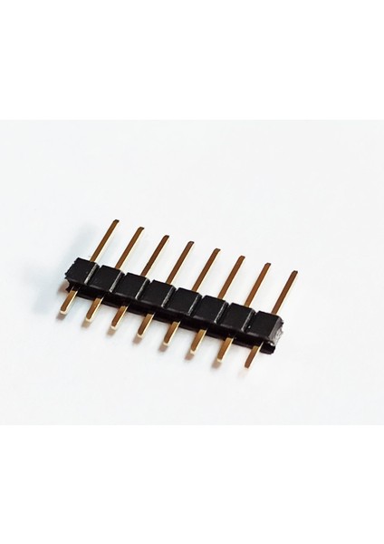 1x8 Header Erkek 10 Adet Siyah 2,54MM 180 Derece Black