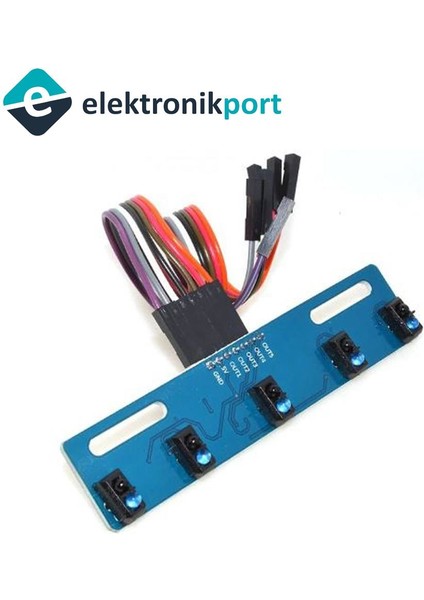 TCRT5000L 5 Kanal Kızılötesi Sensör Modülü 5'li Çizgi Izleyen Sensör Arduino
