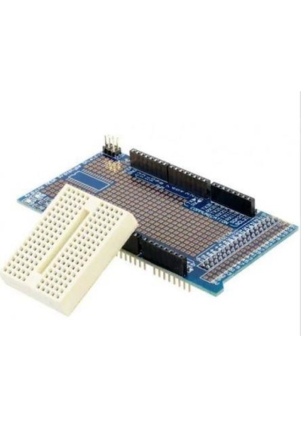 Arduino Mega 2560 R3 Proto Shield + Breadboard