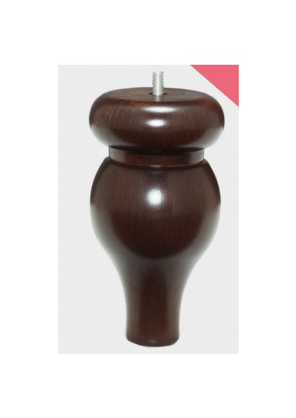 Sembol 18 cm Ceviz Vidalı Mobilya Ayağı (4 Adet)