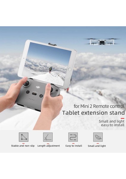 Djı Air2/2s Mini2 Kumanda Tablet Tutucu ve Ios Uzatma Kablosu