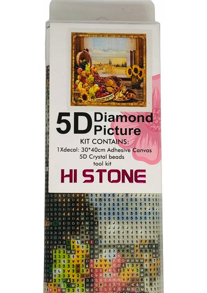 Hı Stone 5d Elmas Boncuk Taş Işleme Mozaik Goblen Kit 30X40CM YDF76424