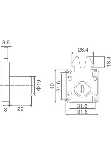 Sürgülü Çekmece Kapak Kilidi modelleri