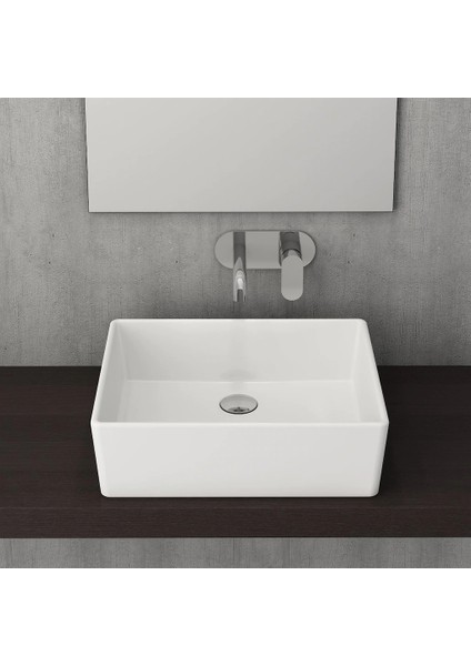 Bocchi Milano Çanak Lavabo 50 Cm - Parlak Beyaz 1215-062-0125