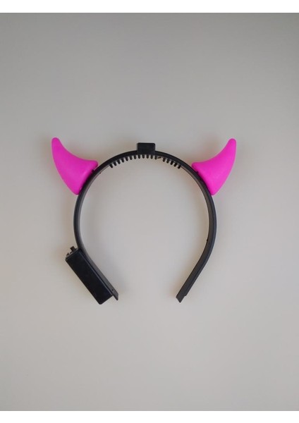 Cadılar Bayramı Halloween Taç Şeytan Boynuz Pembe Işıklı fiyatları