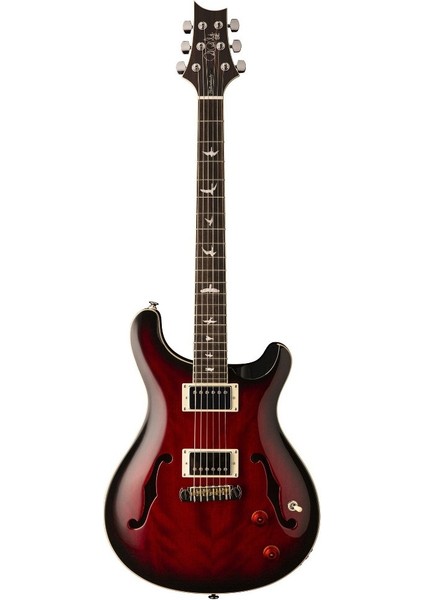 PRS SE Hollowbody Standard Elektro Gitar (Fire Red Burst)
