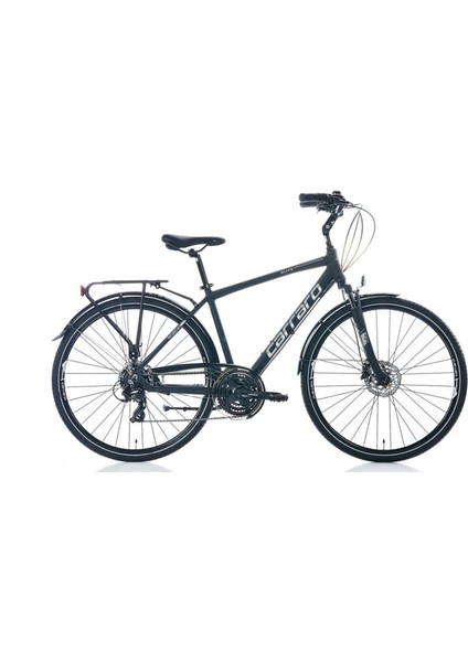 Elite 706 28 Quot; Jant Hidrolik Disk Fren 21 Vites Şehir Bisikleti Mat Siyah Gri Krom 48CM