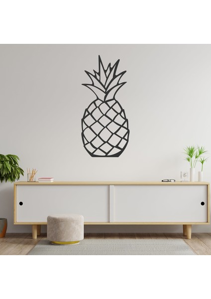 Ananas Desen Ahşap Tablo