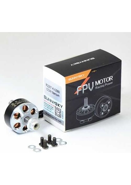 Sunnysky R2207 2207 Fırçasız Motor 2580KV 3-4s Cw - (Rc Drone Fpv Yarış Için Kullanılabilir)