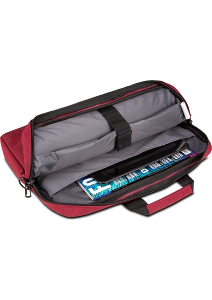Workout TL6005 15.6 Su Geçirmez Kumaş Laptop El Çantası-Bordo