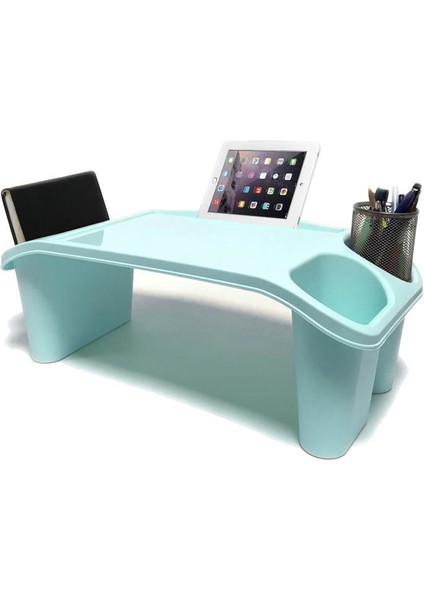 Plastik Hobi Masası Laptop Sehpası Mavi
