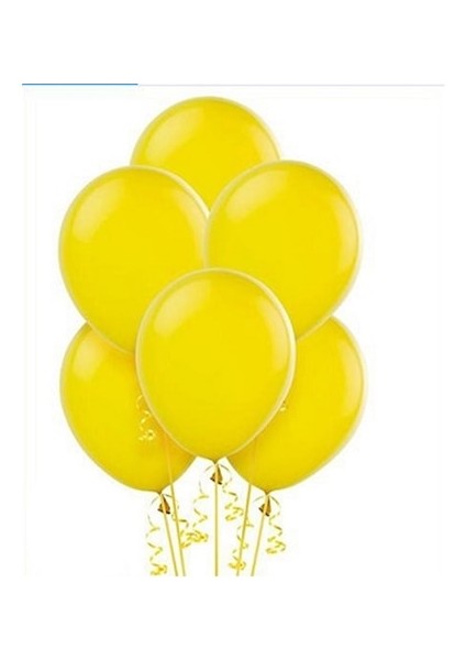 Sarı Metalik Balon 100 Adet Balonevi