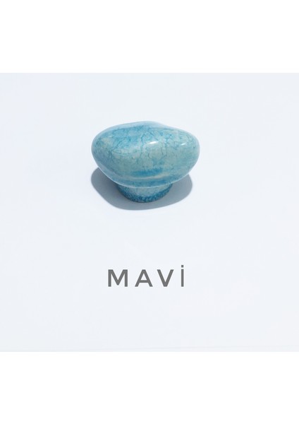 Porselen Taş Kulp Mavi