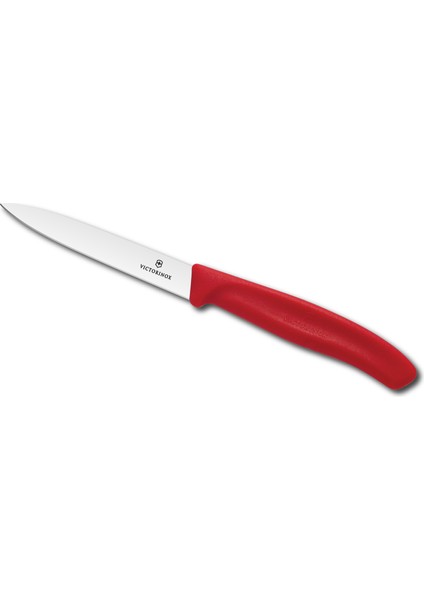 Sebze - Soyma Bıçağı Düz Model 10 cm Kırmızı