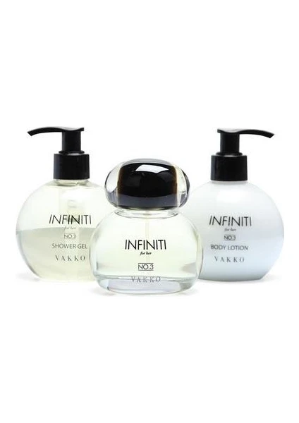 Infınıtı For Her No:3 100ML Edp+Vücut Losyon 150ML+DUŞ Jel 250ML