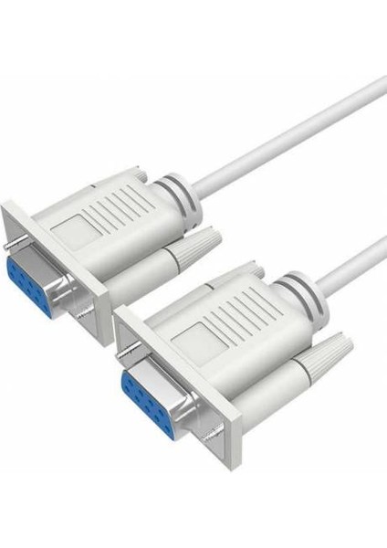 2 Metre 9 Pin Seri RS232 Com Port Dişi Dişi Kablo