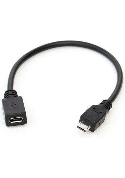 Mikro USB Uzatma Kablosu  20 cm Mikro USB Uzatma Kablosu Erkek Dişi Mikro USB Dişi Erkek Mikro USB Kablosu