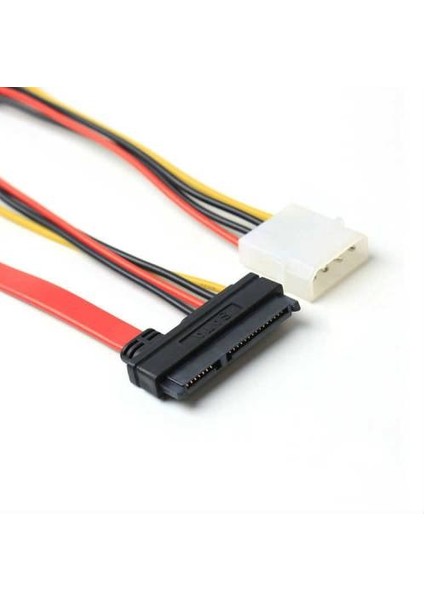 1 Metre Sata Uzatma 22 Pin (7+15) 22PIN 4 Pin Molex + Sata 7pin
